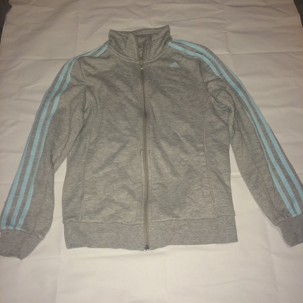 SOLD Adidas striped zip up jacket
